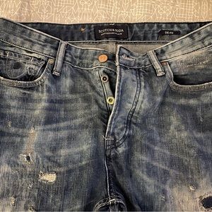 Scotch & Soda Distressed Dean Jeans W31/L32